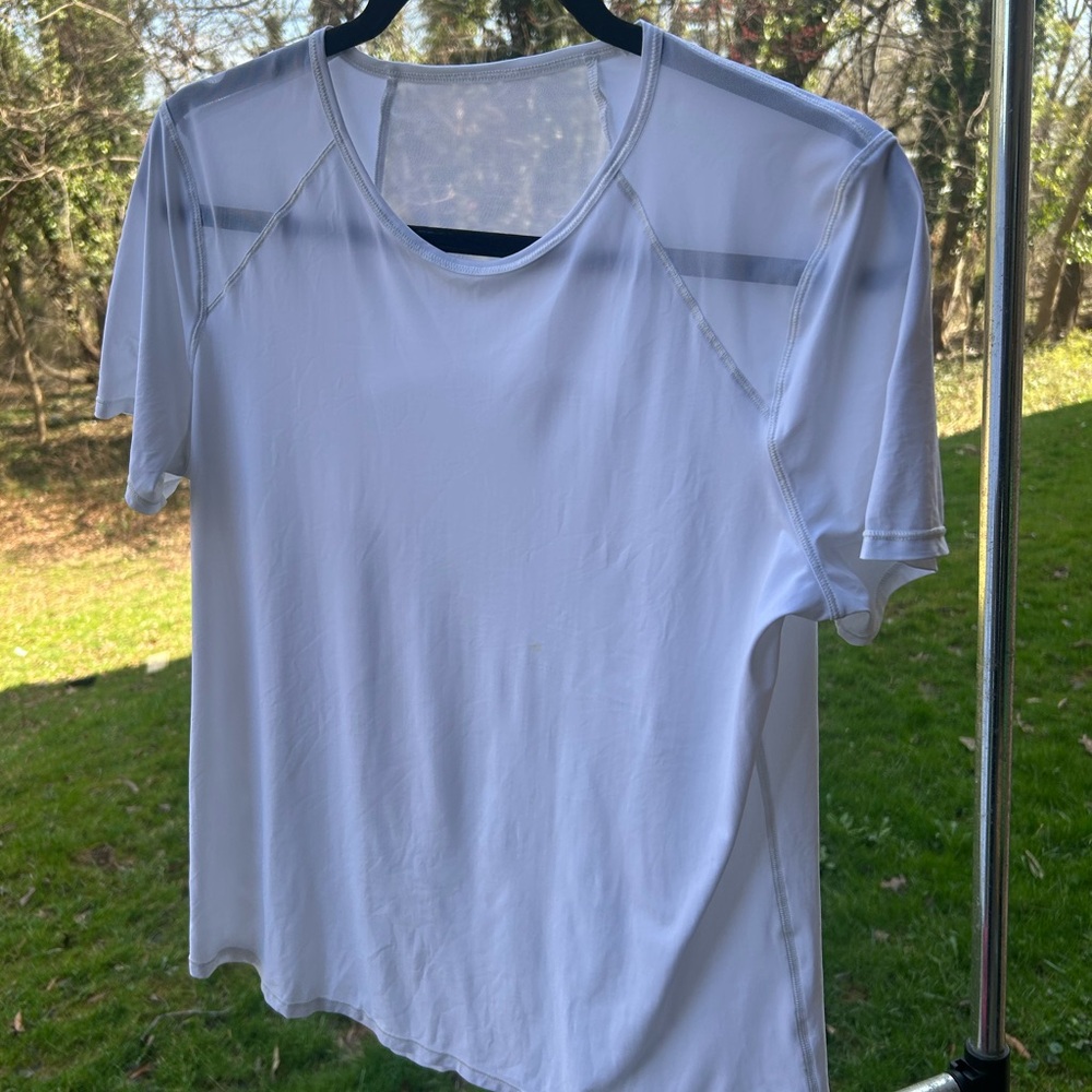 lululemon athletica White Short-Sleeve Crew Neck Tee